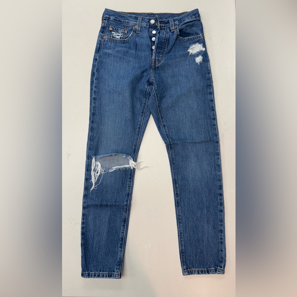 Levi’s Women’s 501 S Skinny Distressed Premium Jeans